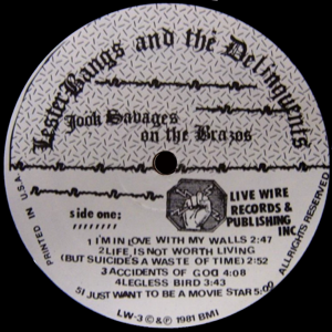 Jook Savages On the Brazos LP label, Side 1