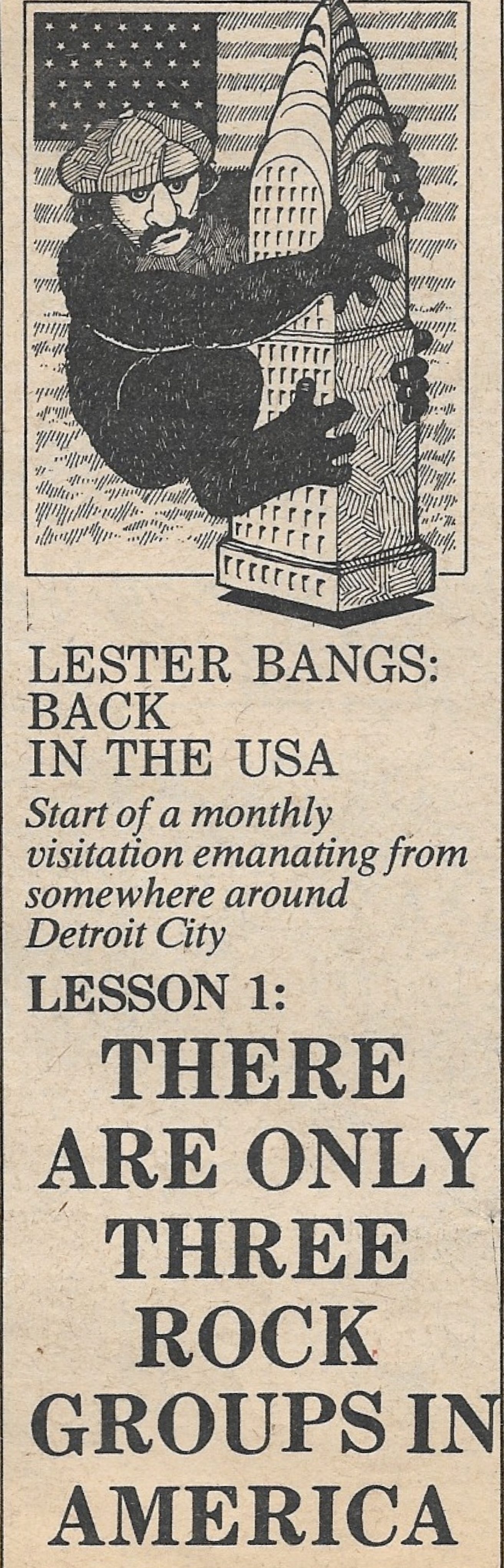 1976 "Back In the USA" graphic