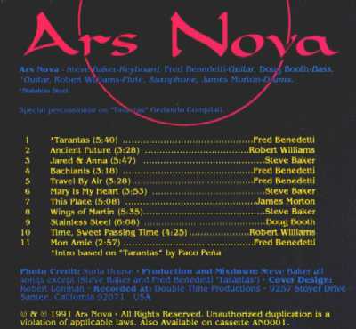Information on Ars Nova