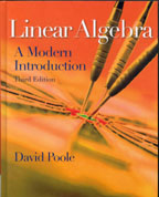 Linear Algebra  a Modern Introduction  third edition David Poole