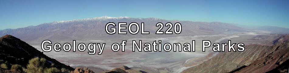 GEOL 220: Geology of National Parks