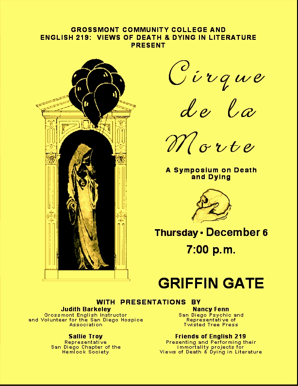 Fall 2001 Cirque du Morte, Views of Death and Dying symposium