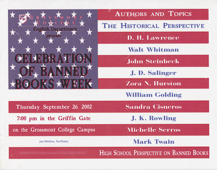 Fall 2002 Celebration of Banned Books reading