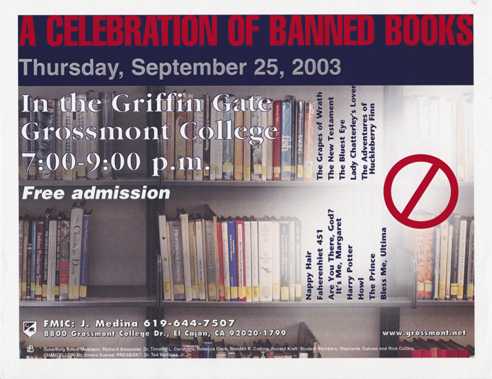 Fall 2003 Celebration of Banned Books reading