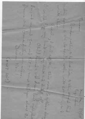 Letter: January 21-22, 1963