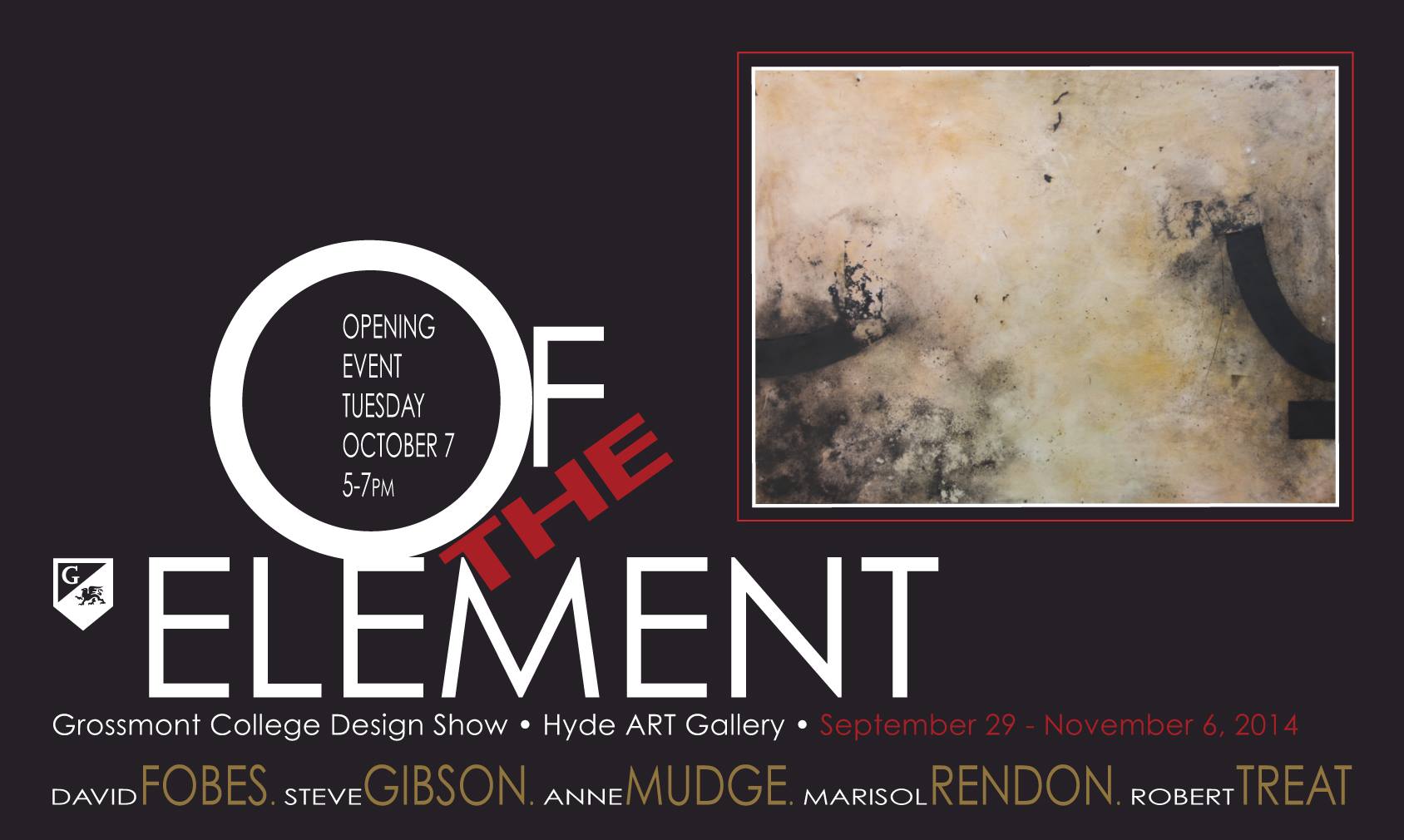 Of the Element: Artist Talks and Gallery Reception