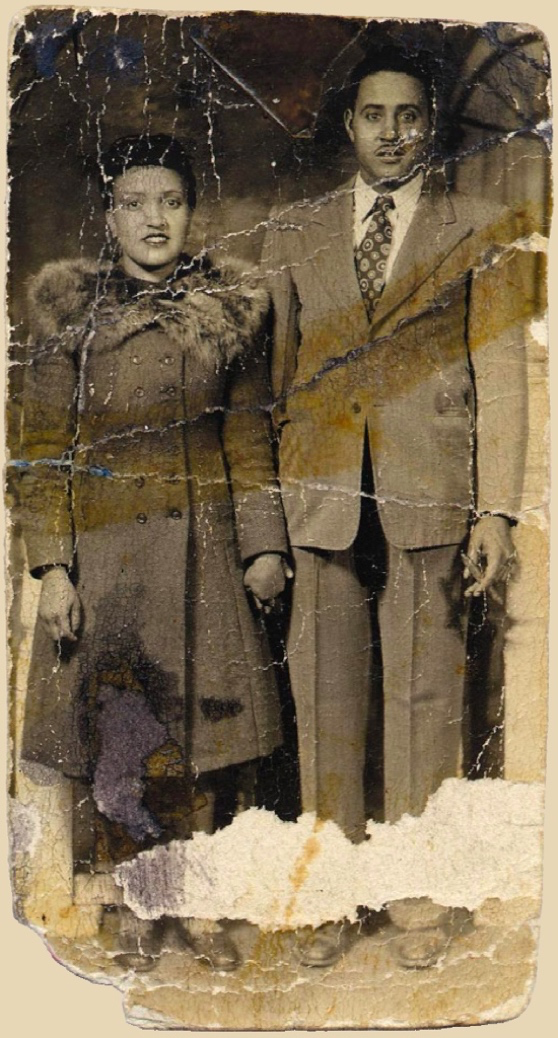 Henrietta and David Lacks original wedding photo