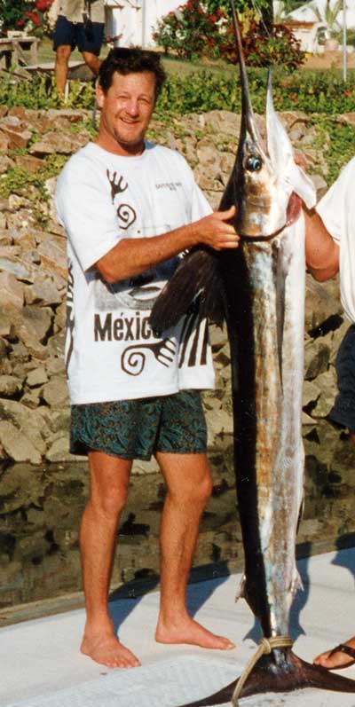 photo of Clif with marlin caught in Mexico